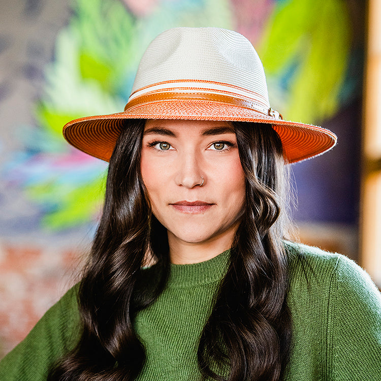 Woman wearing a summer sun cap by Wallaroo