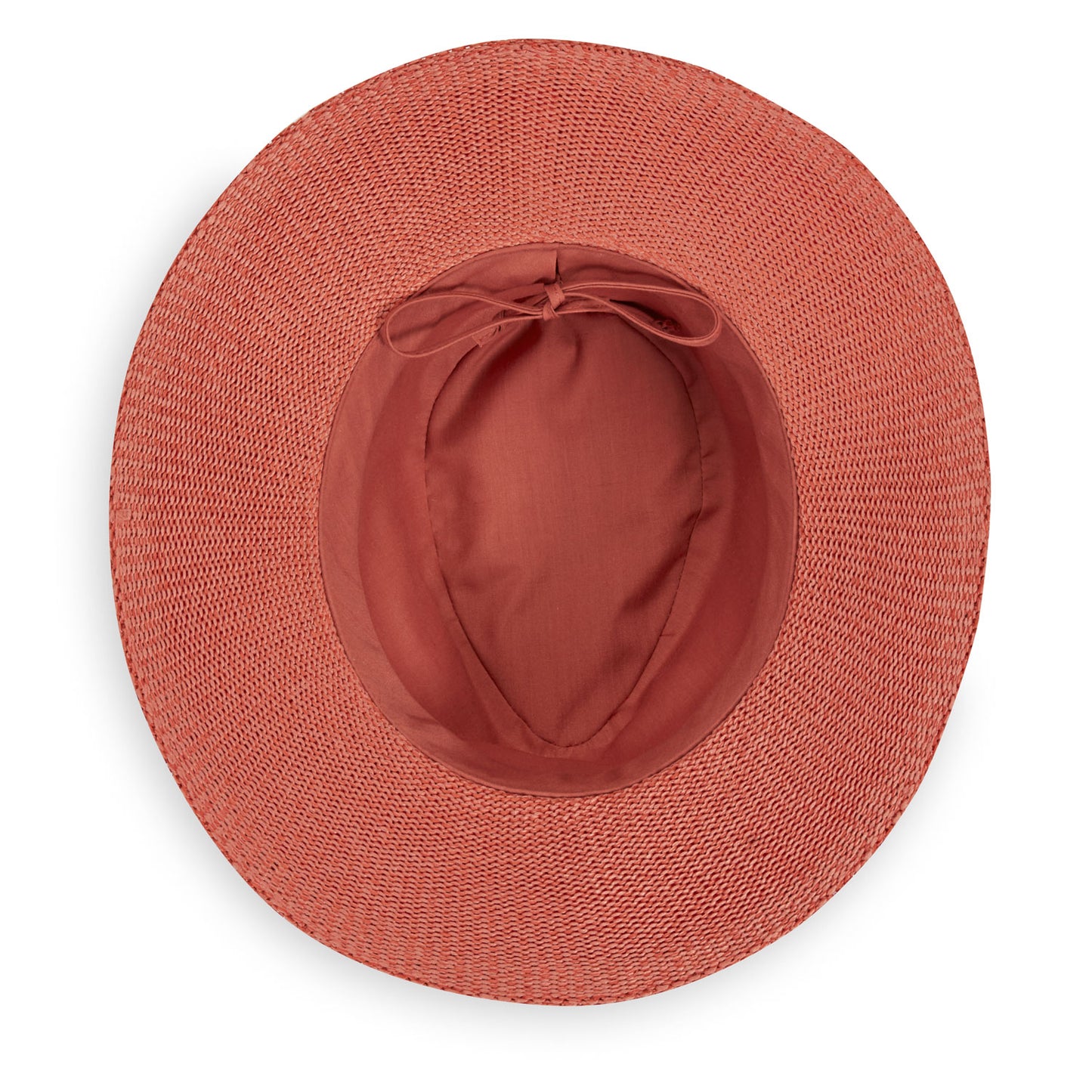 Inside view of Victoria Fedora UPF 50+ hat for women, Paprika