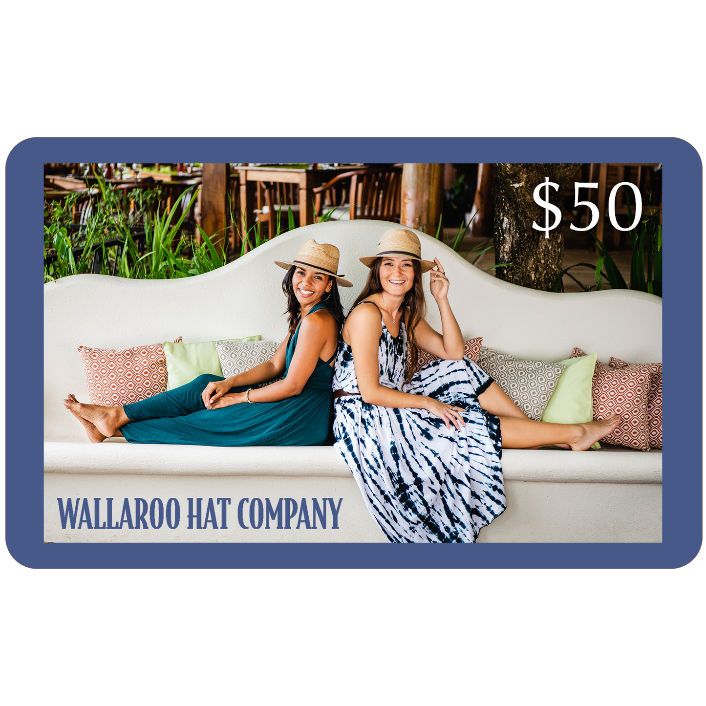 Women outside wearing chique sun hats with an artisan flair by Wallaroo - $50