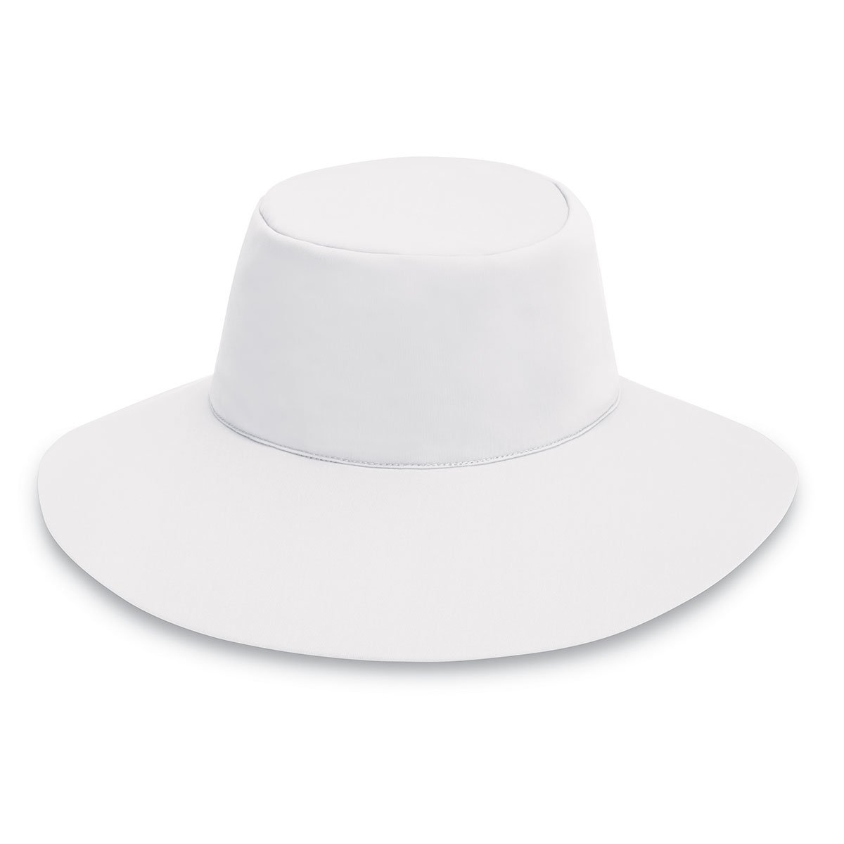 Women's Packable UPF White Aqua summer beach hat with Chinstrap for ladies from Wallaroo