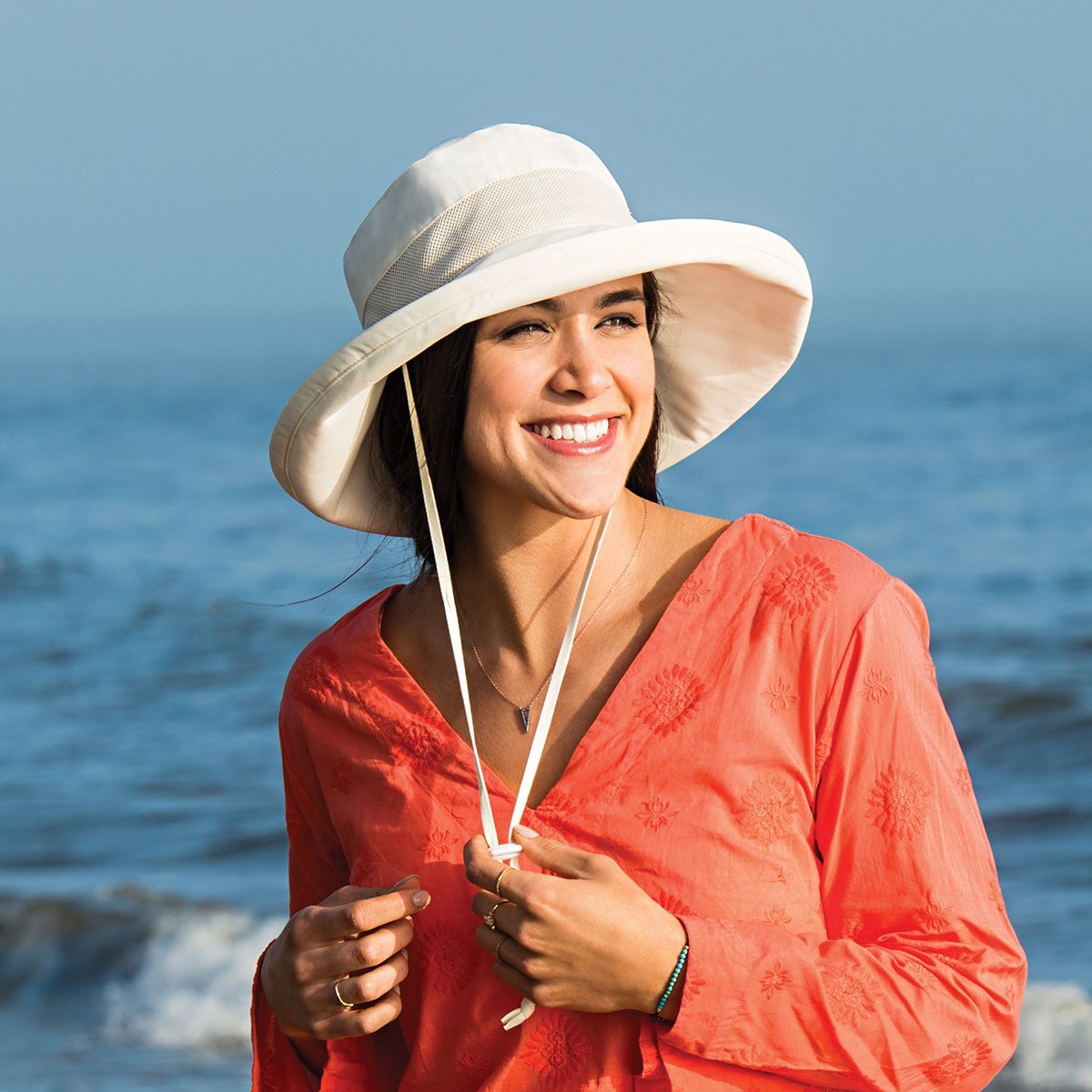 Solid Turquoise Floppy Sun Hat