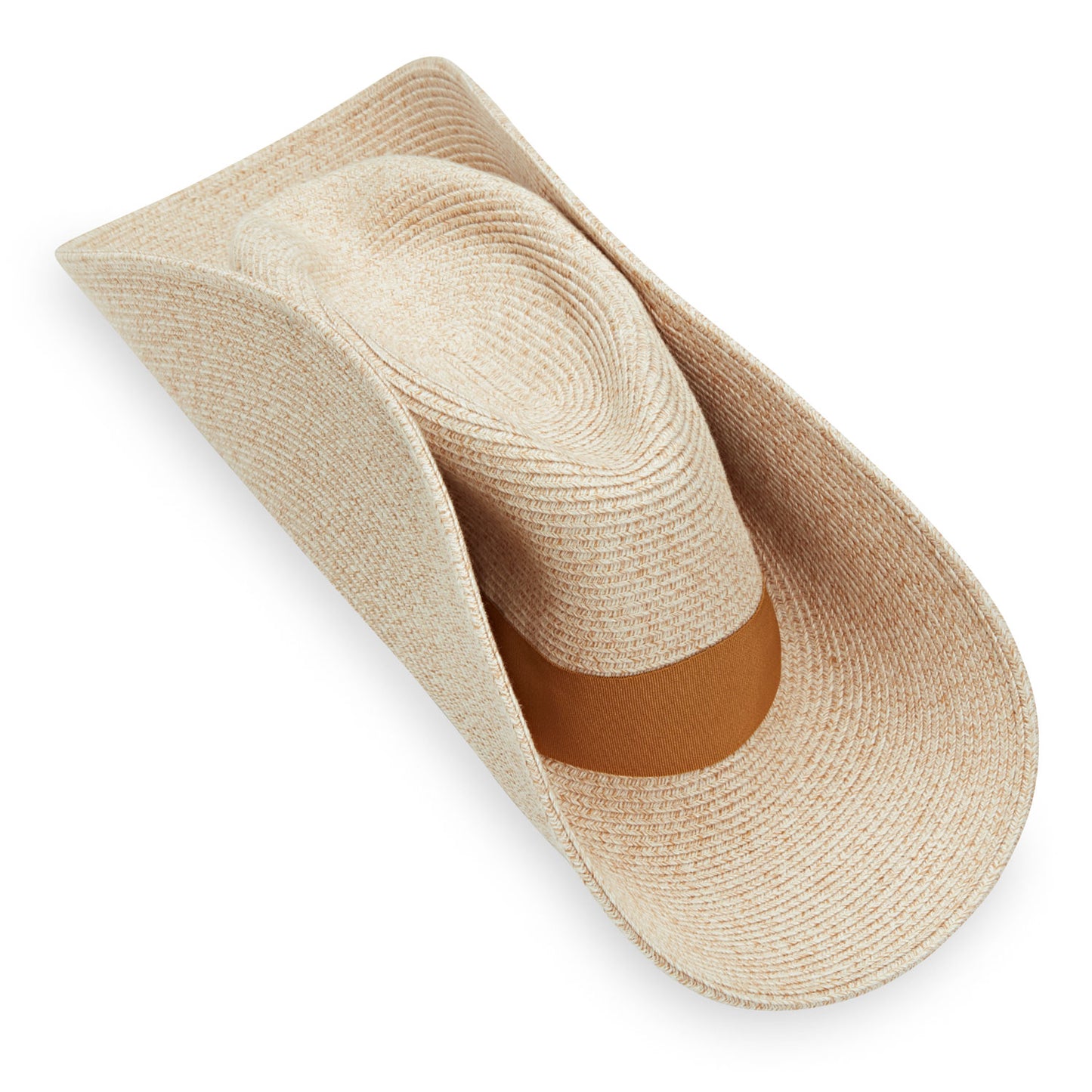 Packing of Ladies' Big Wide Brim St. Lucia Summer Hat From Wallaroo, Mixed Beige