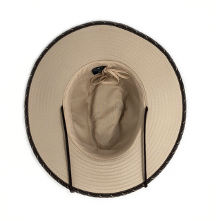 Bottom of Men's Fedora Style Cabo UPF Summer Beach Hat with Chinstrap from Wallaroo