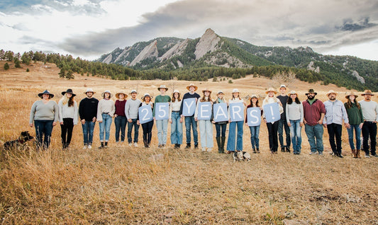 Wallaroo employees wearing sun hats outside 