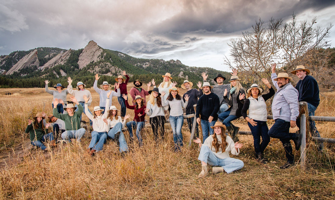 Wallaroo employees wearing sun hats 