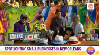 Kristy Sun Hat Shines on the Today Show’s Mardi Gras Segment