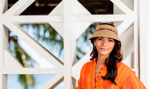 woman wearing a sun protection visor by Wallaroo