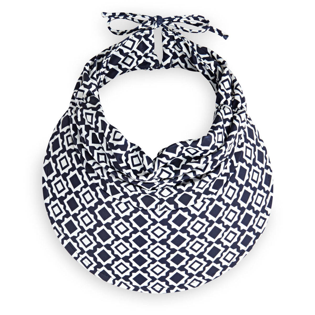 Bottom view of women's adjustable Aqua Visor for the beach or pool in Clockworks pattern from Wallaroo