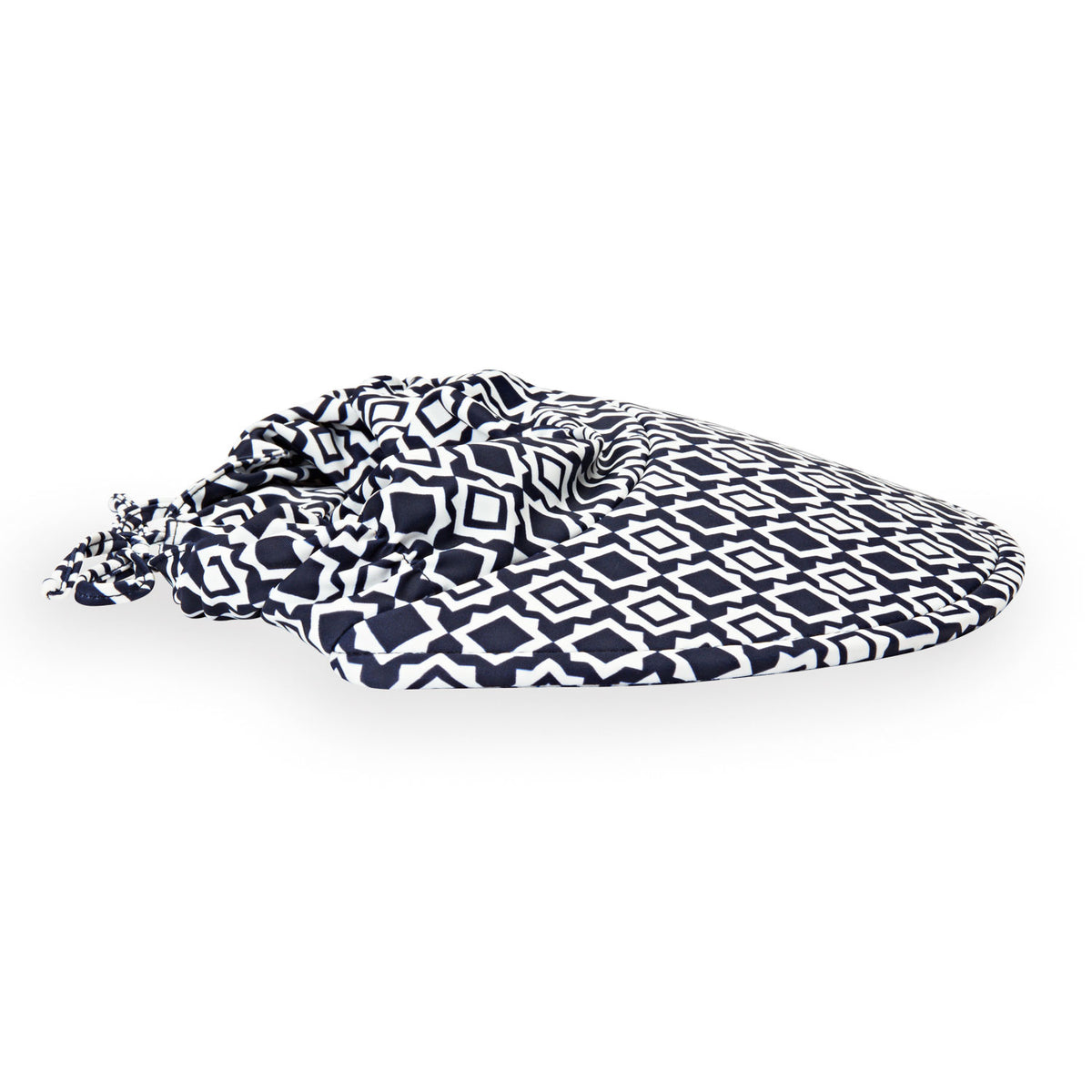 Packing view of women's adjustable Aqua Visor for the beach or pool in Clockworks pattern from Wallaroo