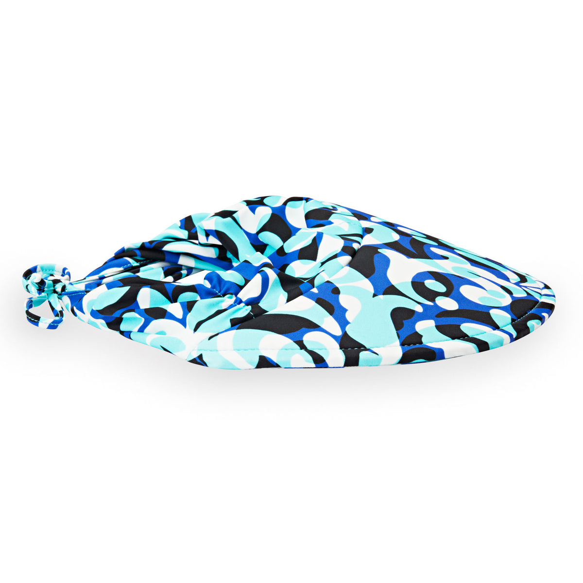 Packing view of women's adjustable Aqua Visor for the beach or pool in Palazzo Cobalt from Wallaroo