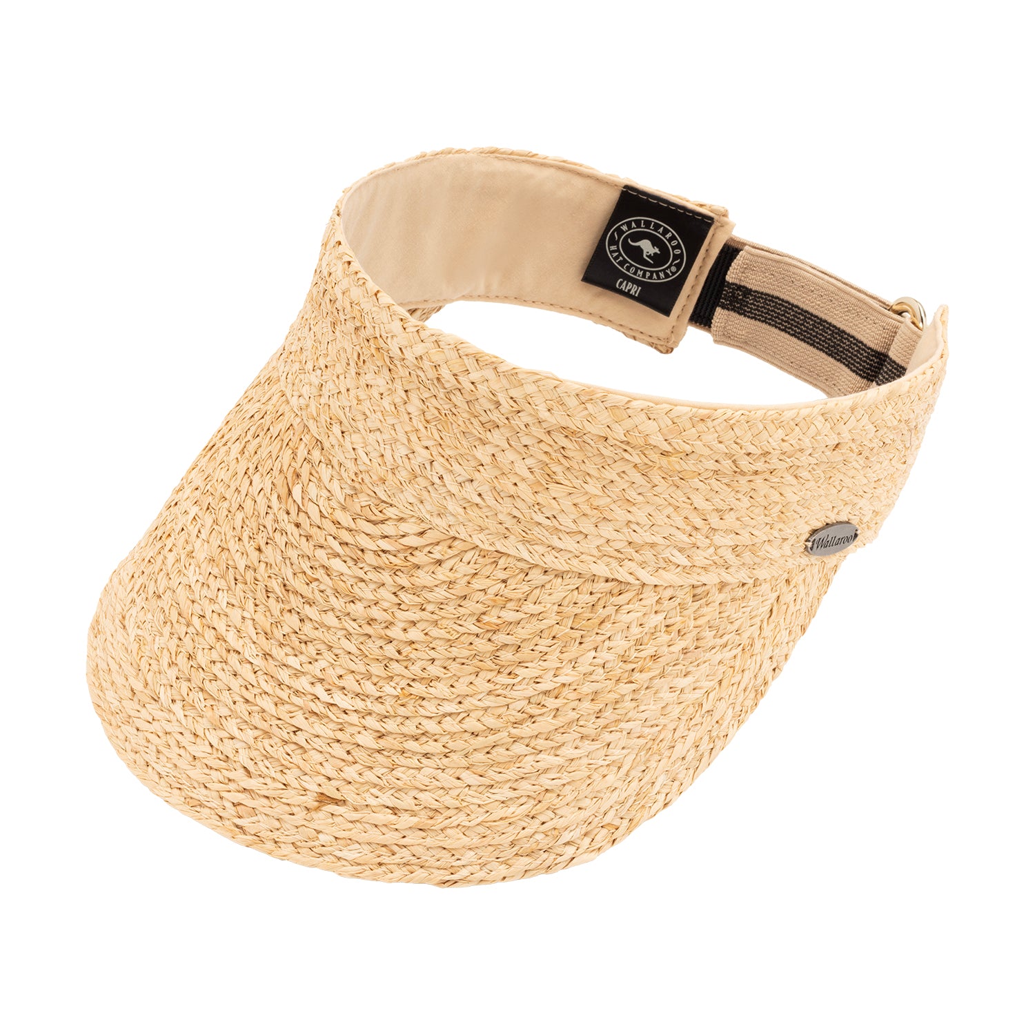 Capri raffia visor in natural