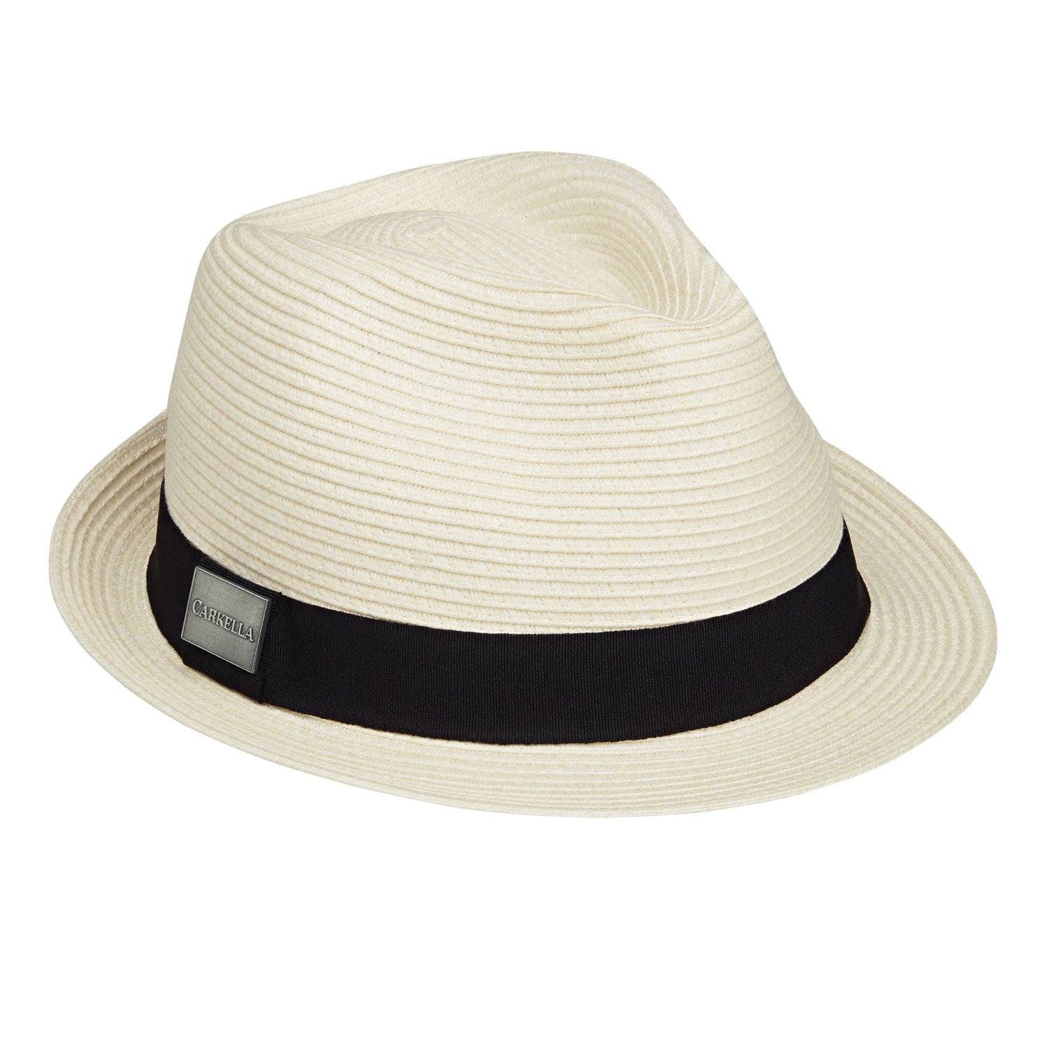 Carkella Del Mar Trilby style fedora sun hat for men and women in Ivory