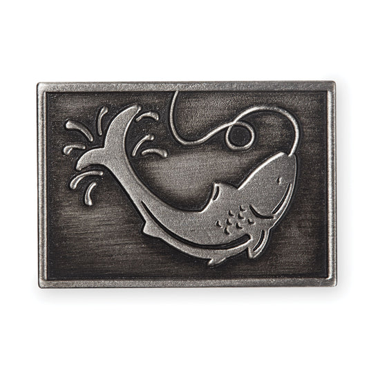 View of the Fishing Metal Etched Emblem from Carkella by Wallaroo