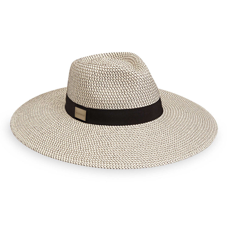 Packable Kerrigan sun hat by Carkella, featuring a fedora style with a wide brim and UPF 50+ rating