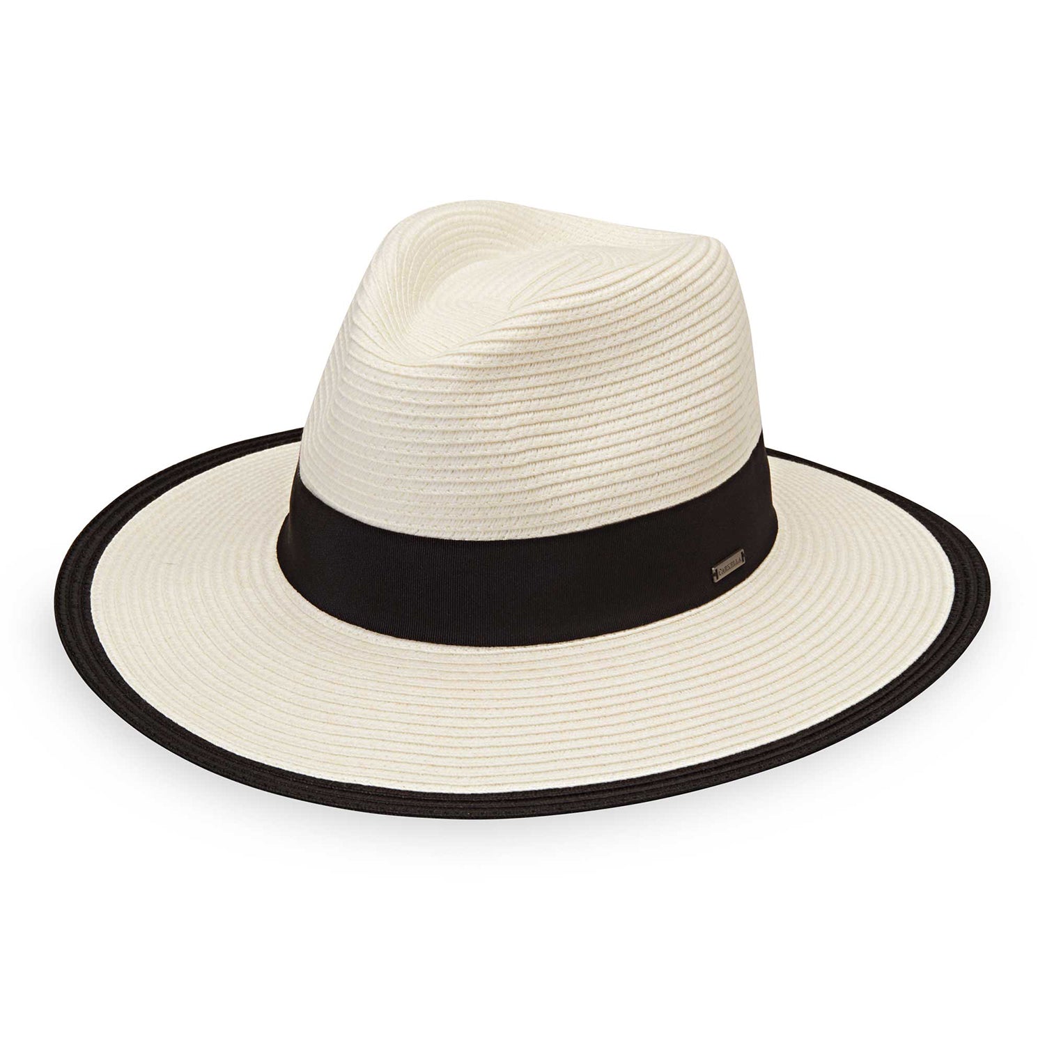 Front view of Carkella by Wallaroo Lauren fedora for women, Ivory