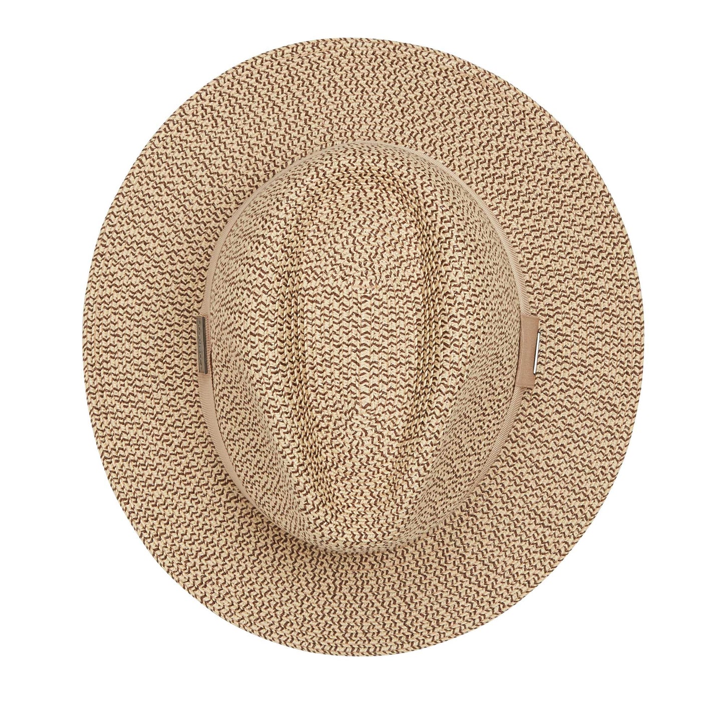 Top of Carkella men's Newhall fedora packable travel sun hat, French Beige