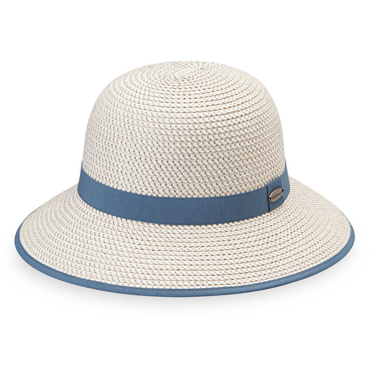 Women Sun Hat Stripe Portable Foldable Fasten Tape Washable Contrast Colors  Wide Brim Heat Isolation Anti-UV Su