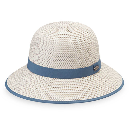 Women's bucket style sun hat by Wallaroo. Made with packable, UPF 50 material.