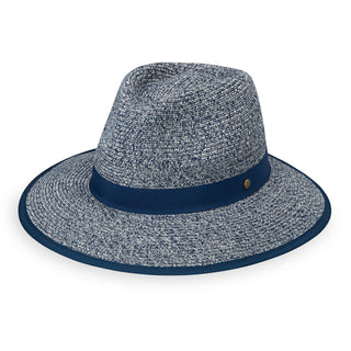 front of ponytail sun hat by Wallaroo, Mixed Navy