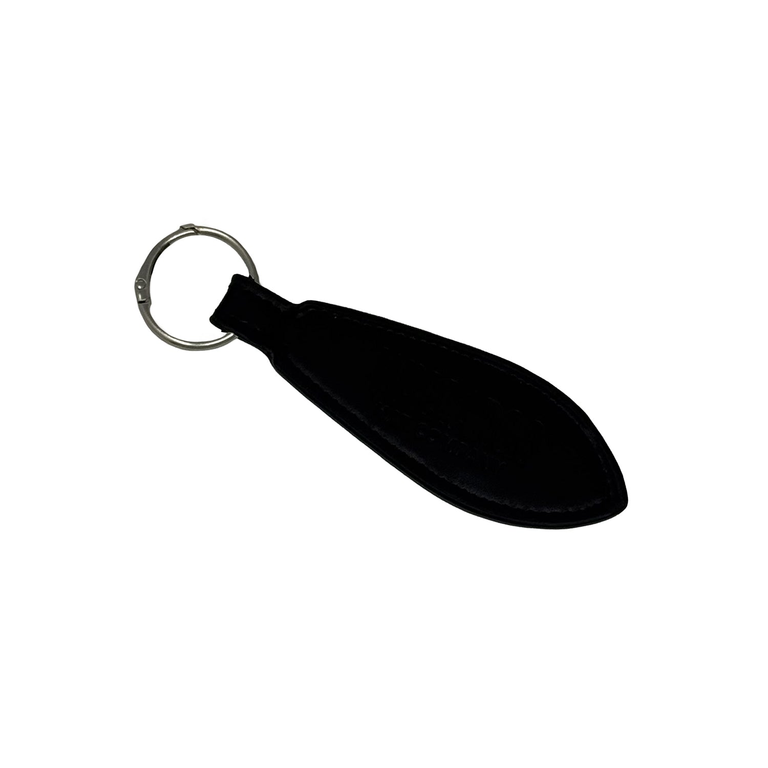 Photo of black leather hat clip