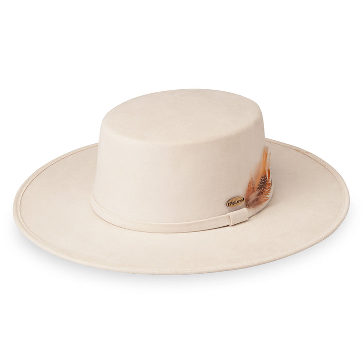 Ladies' winter sun hat with a big wide brim by Wallaroo, Pearl