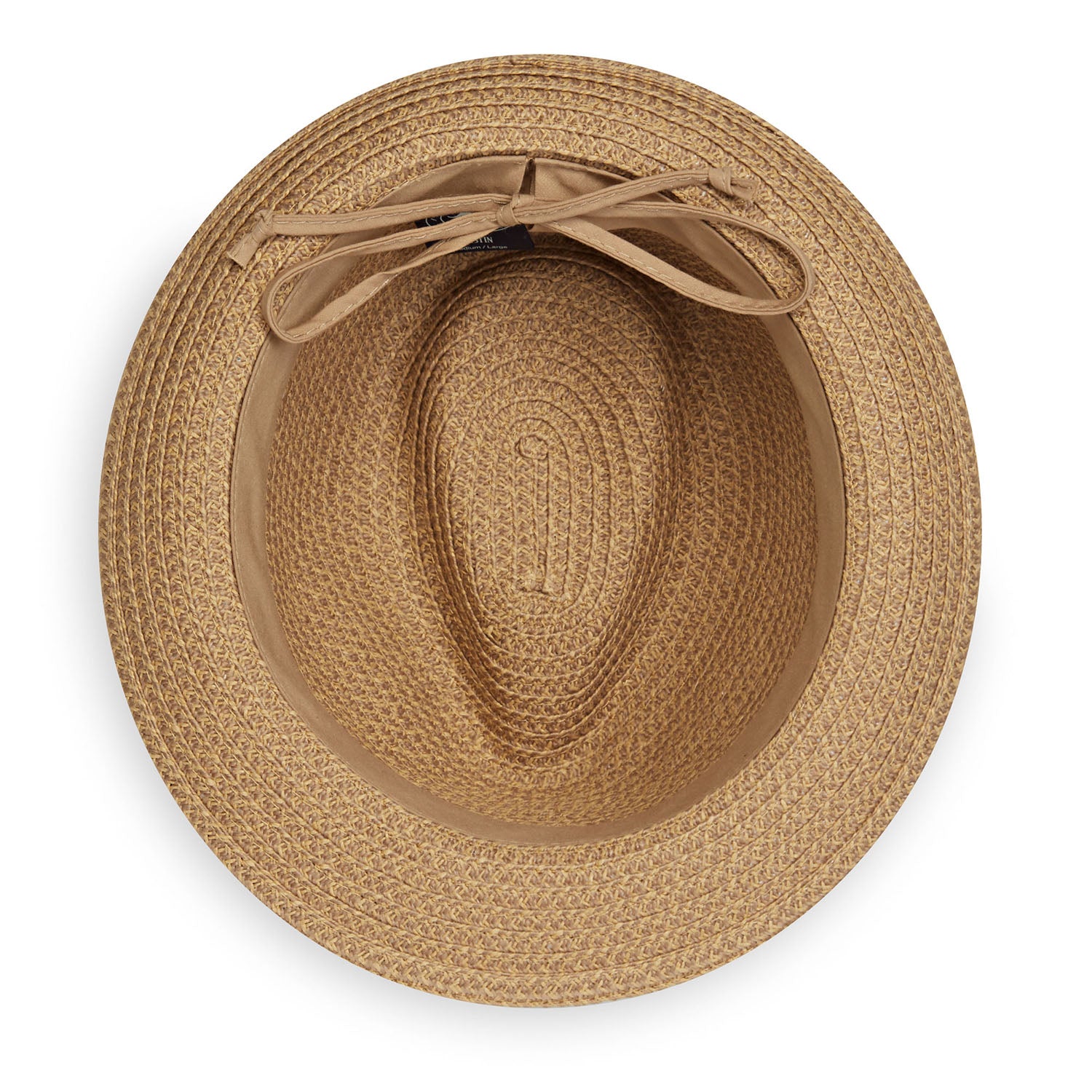 Men's fedora beach sun hat by Wallaroo, Natural