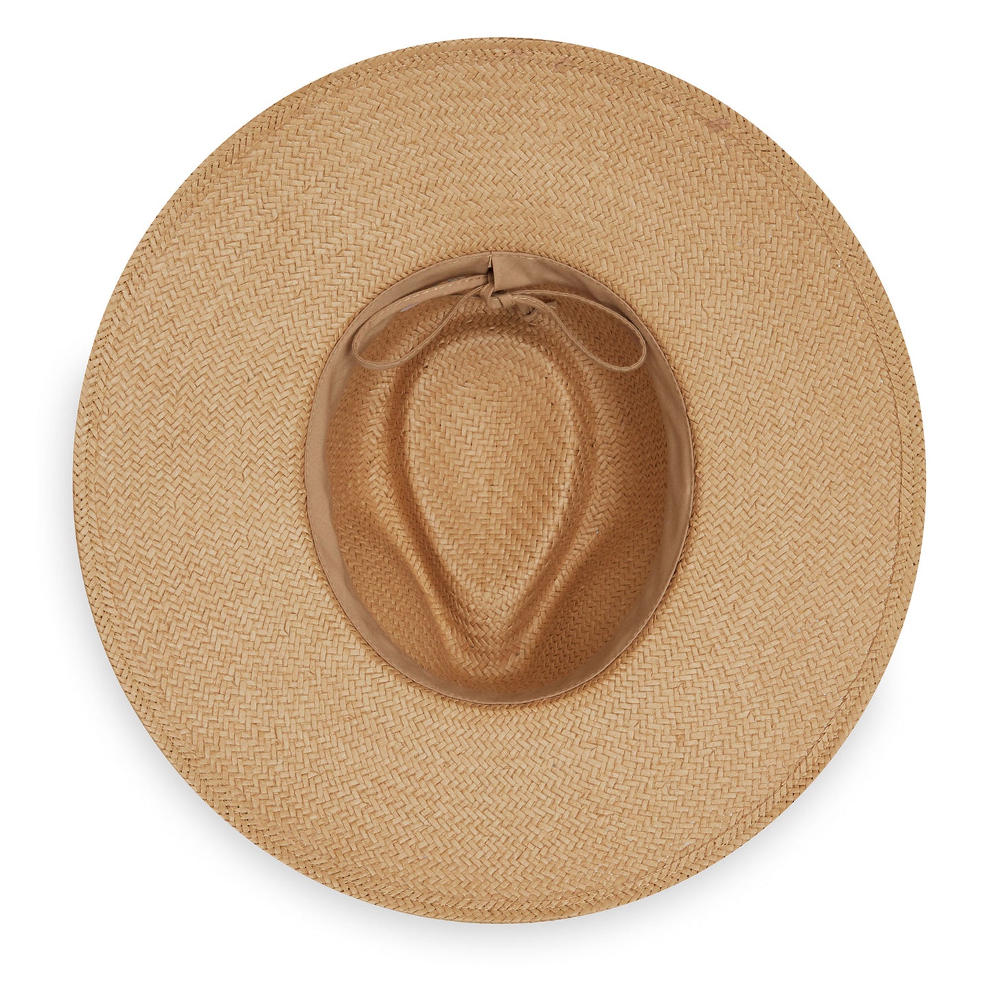 Inside view of Wallaroo Klara sun hat, Camel