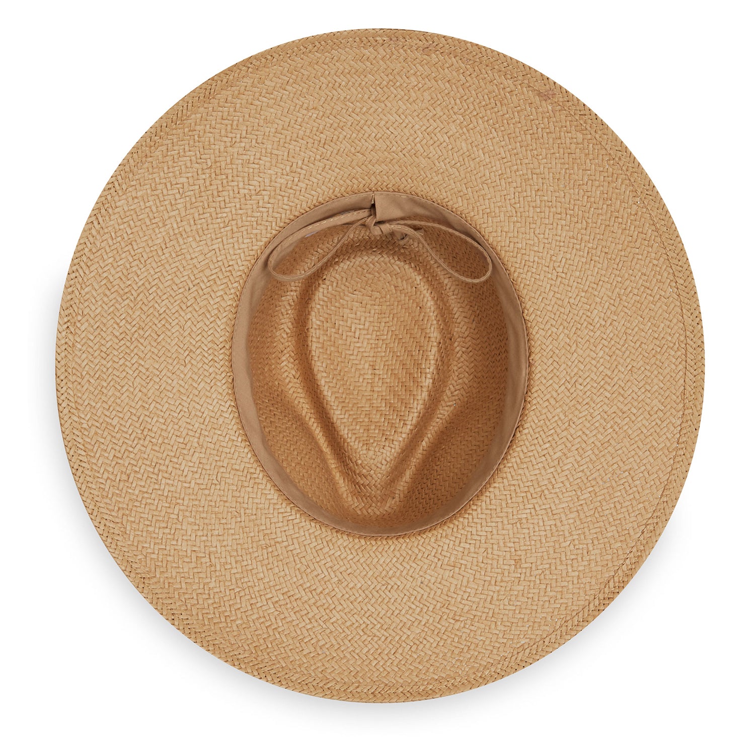 Inside view of Wallaroo Klara sun hat, Camel