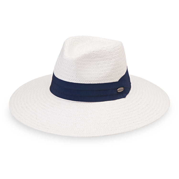 Women's Klara sun hat by Wallaroo, featuring a wide brim, and made from all-natural material