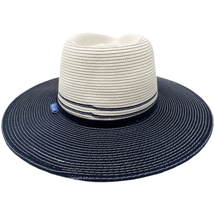 Kristy summer sun hat with fedora crown and made of packable material for travel