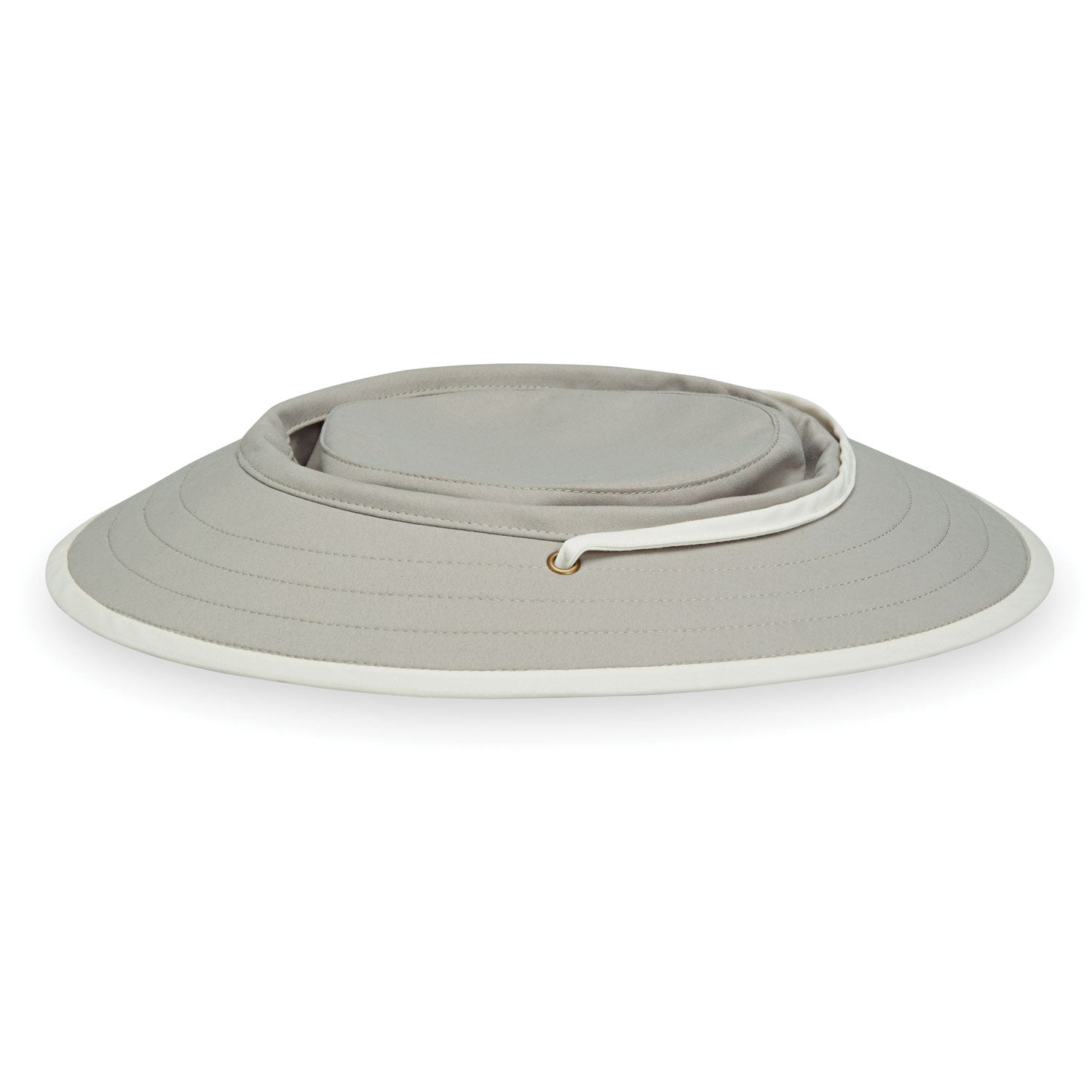 Women's Packable UPF Ladies' Explorer Summer Sun Hat with Chinstrap from Wallaroo, Stone/Natural