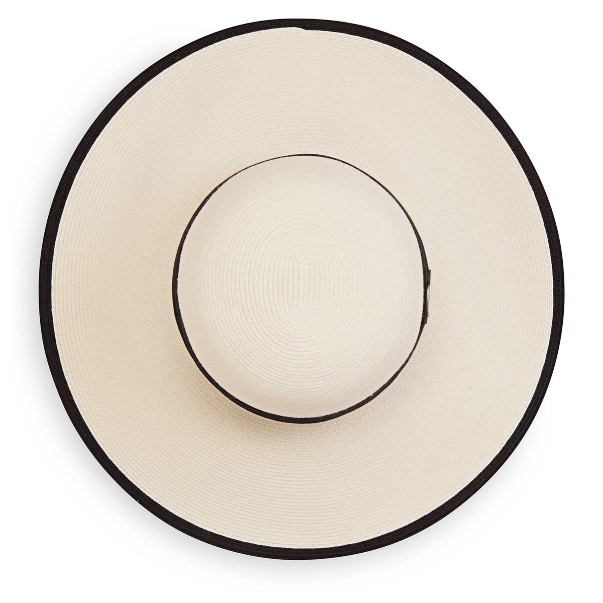 Margot big wide brim sun hat with UPF 50+ rating and is packable for travel, Ivory