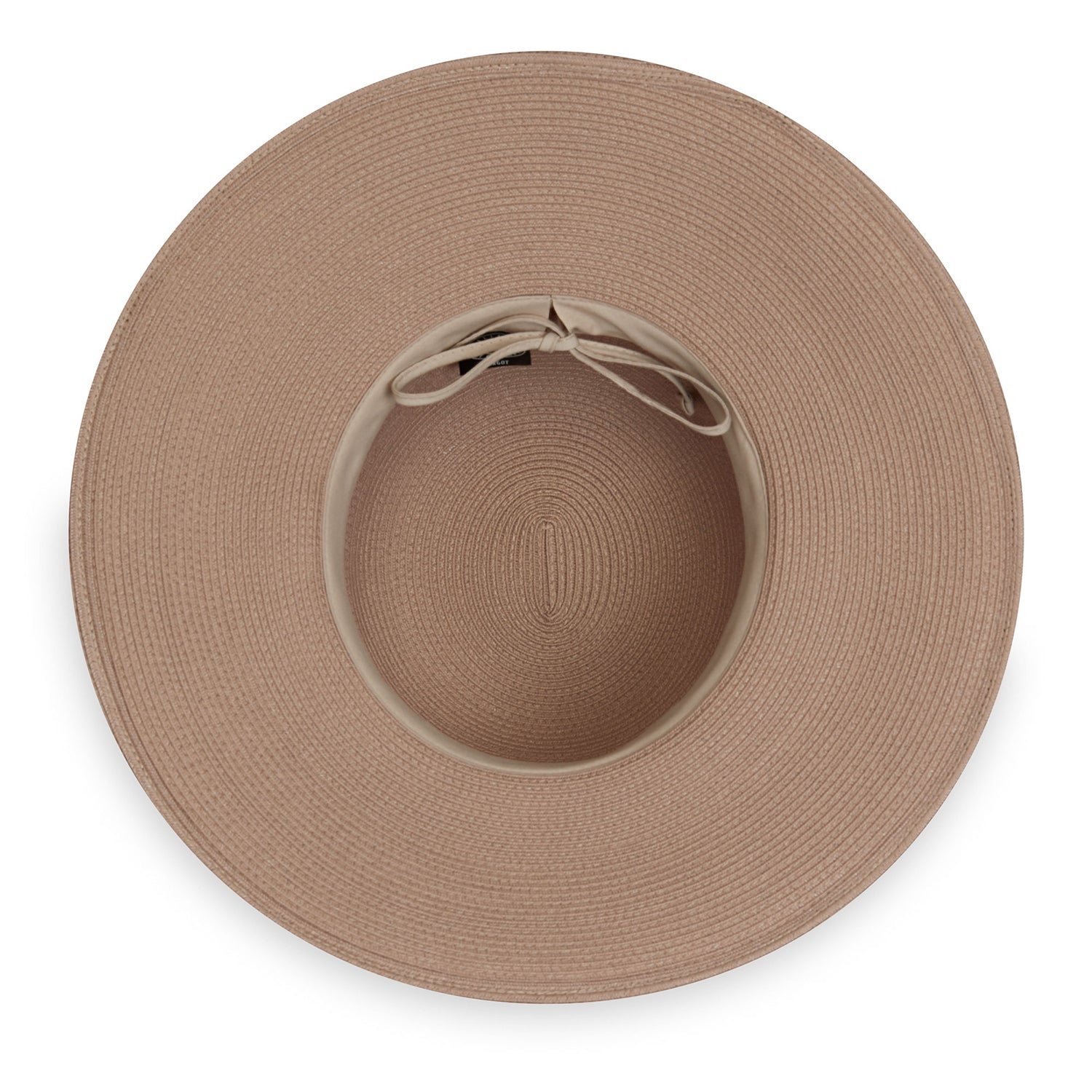 Inside view of Margot wide brim sun hat, Taupe