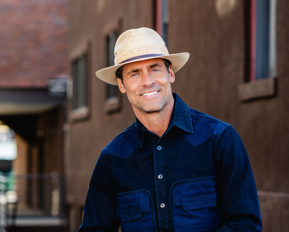 Man wearing a fedora style sun hat by Wallaroo