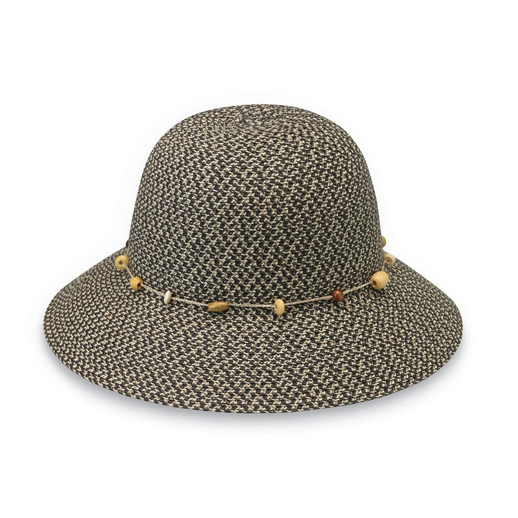 womens bucket style sun hat by Wallaroo, Charcoal