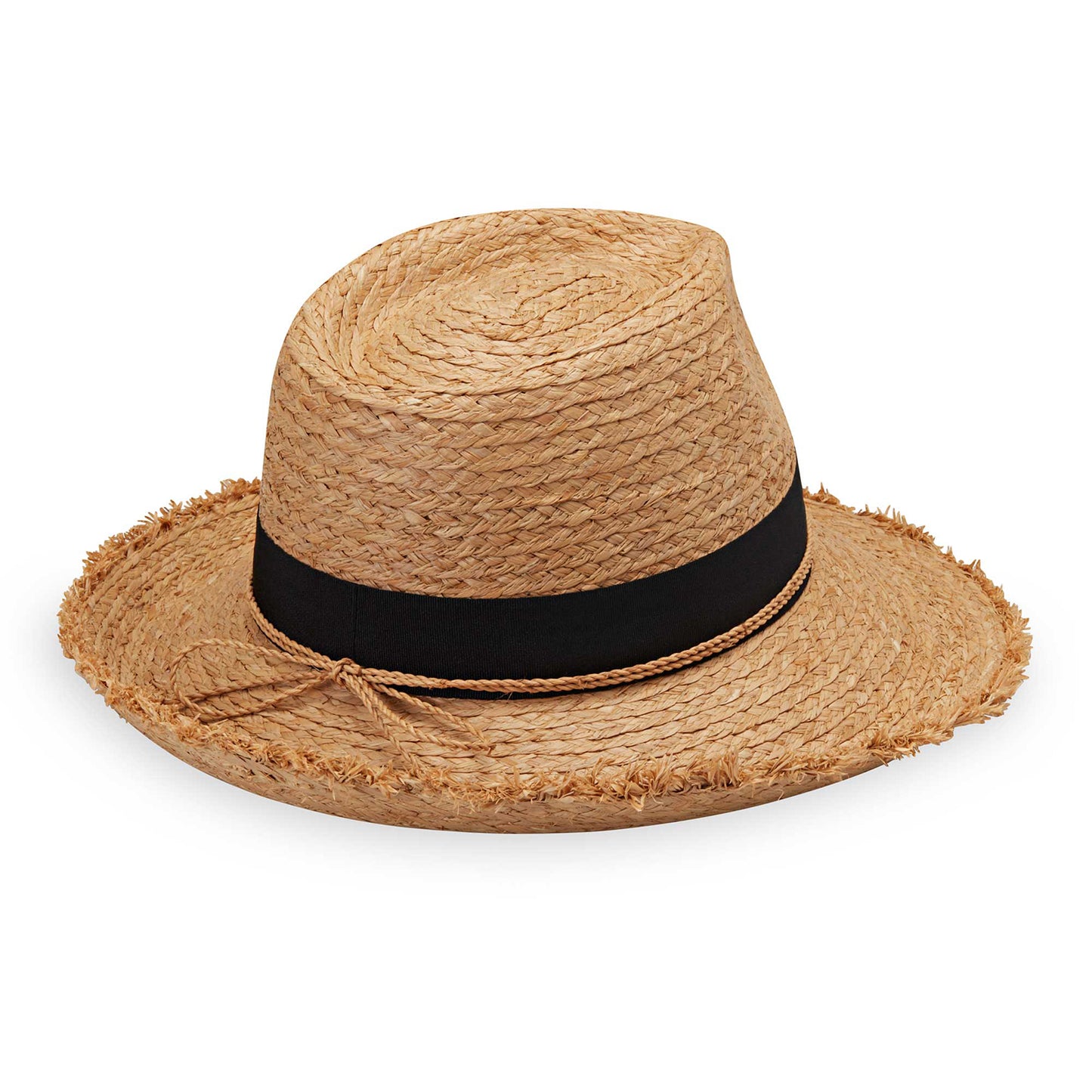 Straw Paloma sun beach hat by Wallaroo, featuring a UPF 50+ rating, Camel
