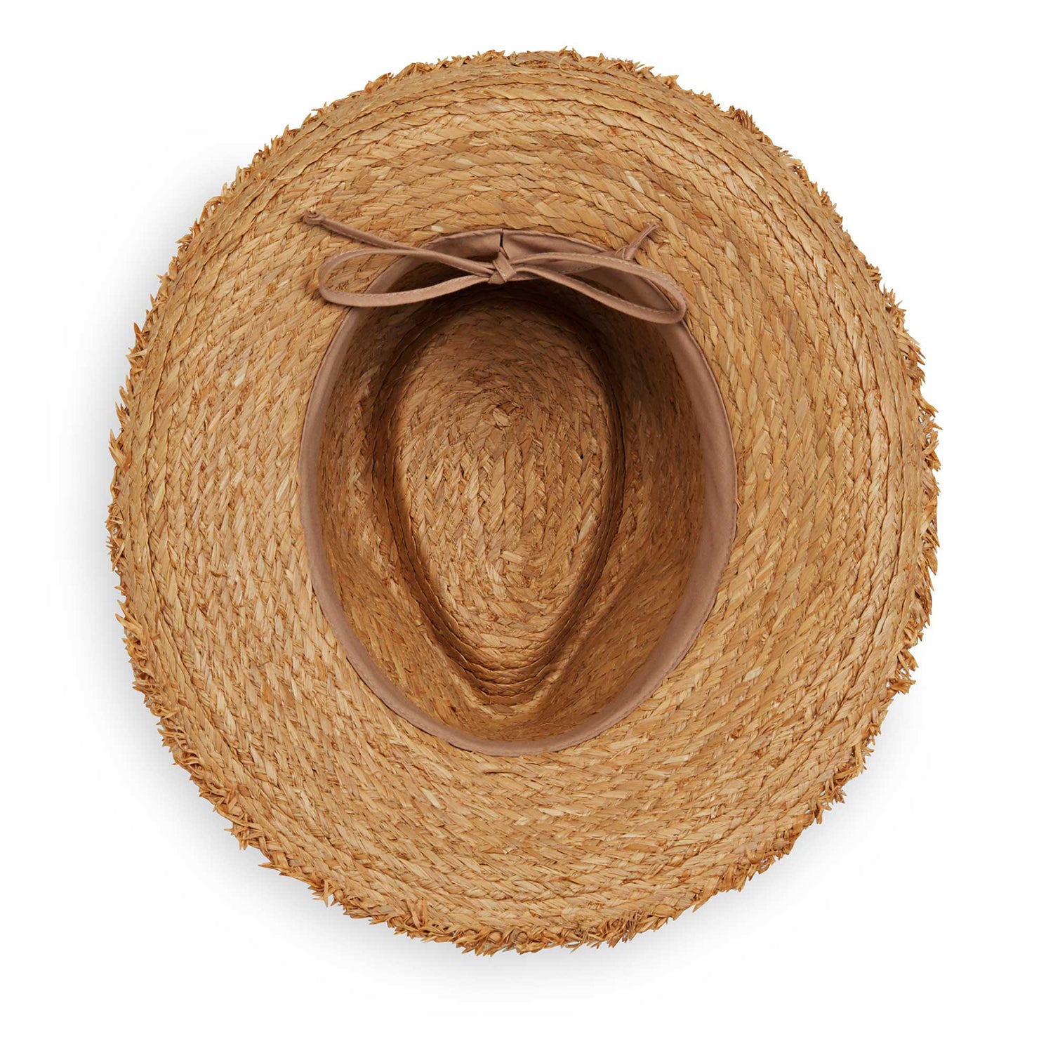 Straw Paloma sun beach hat by Wallaroo, featuring a UPF 50+ rating, Camel