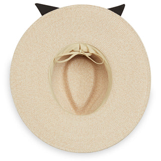 inside of womens wide brim sun hat by Wallaroo