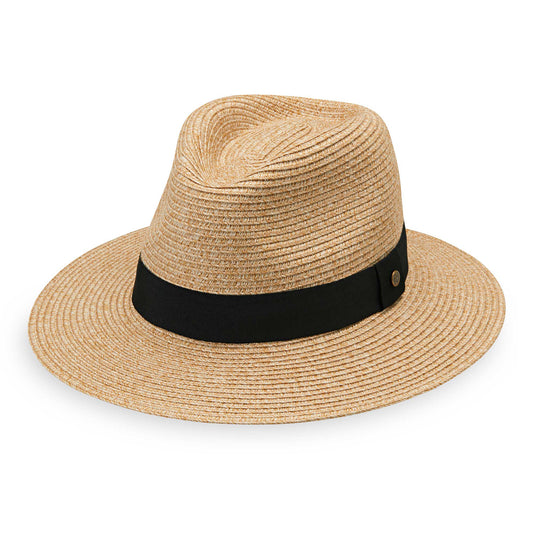 Unisex petite palm beach sun hat by Wallaroo, featuring packable material and a UPF 50+ rating