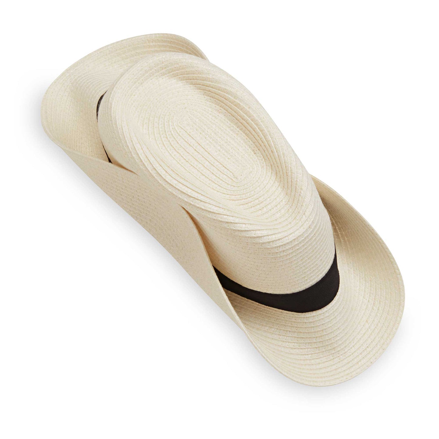 Packing view of Palm Beach UPF 50+ fedora, ivory