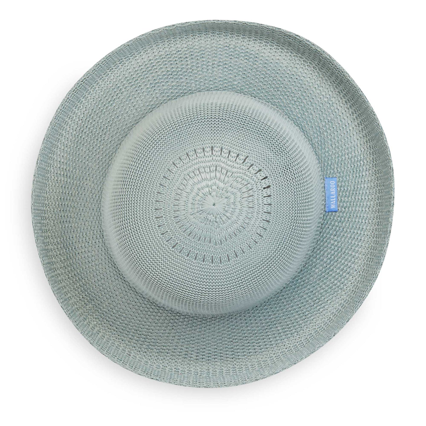 Top view of Women's Victoria hat in seafoam. 