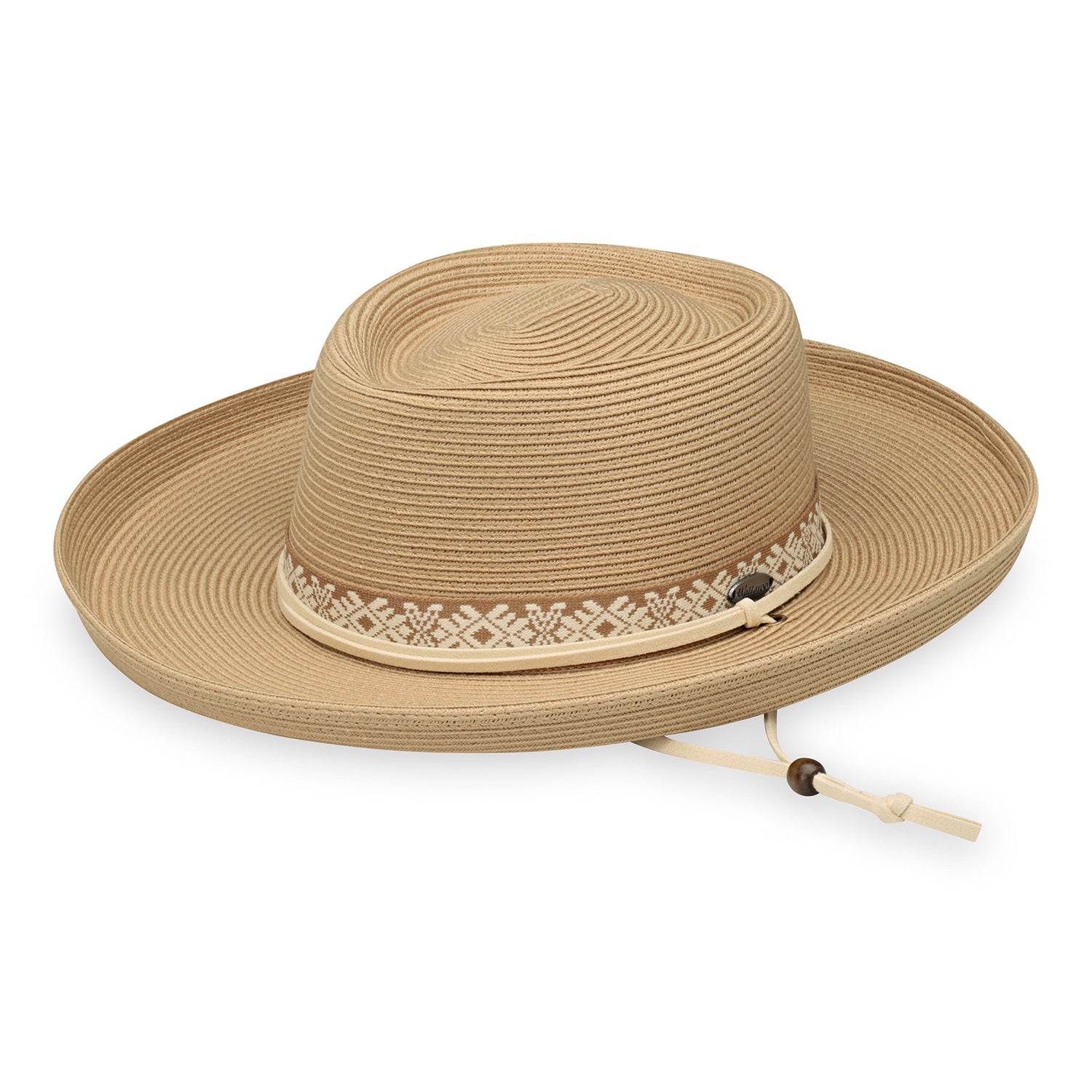 Featuring women's wide brim sun hat with chinstrap by Wallaroo