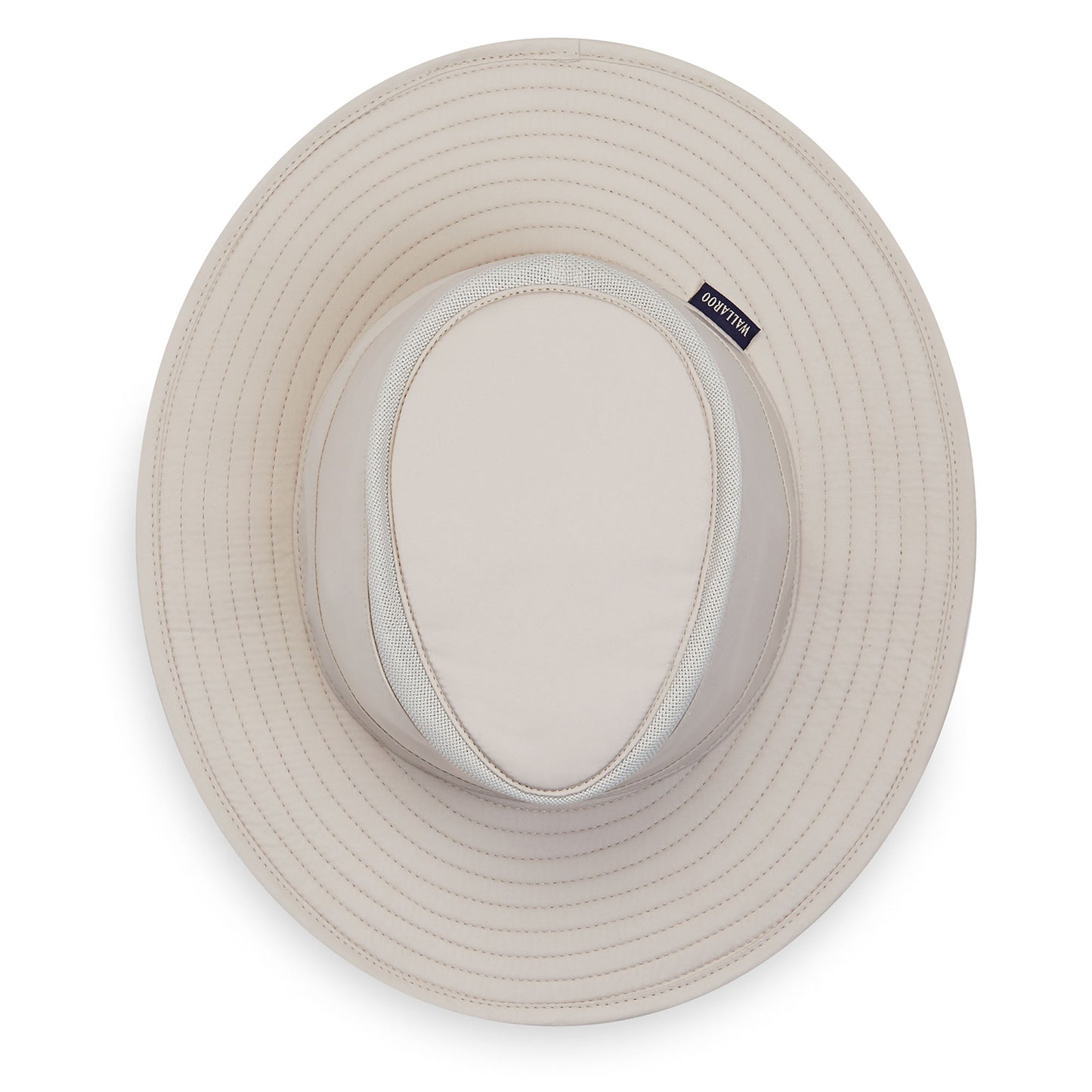 Top view of Summit UPF 50+ bucket hat, stone