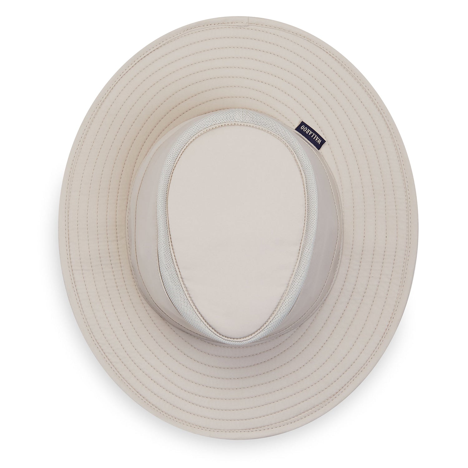 Top view of Summit UPF 50+ bucket hat, stone