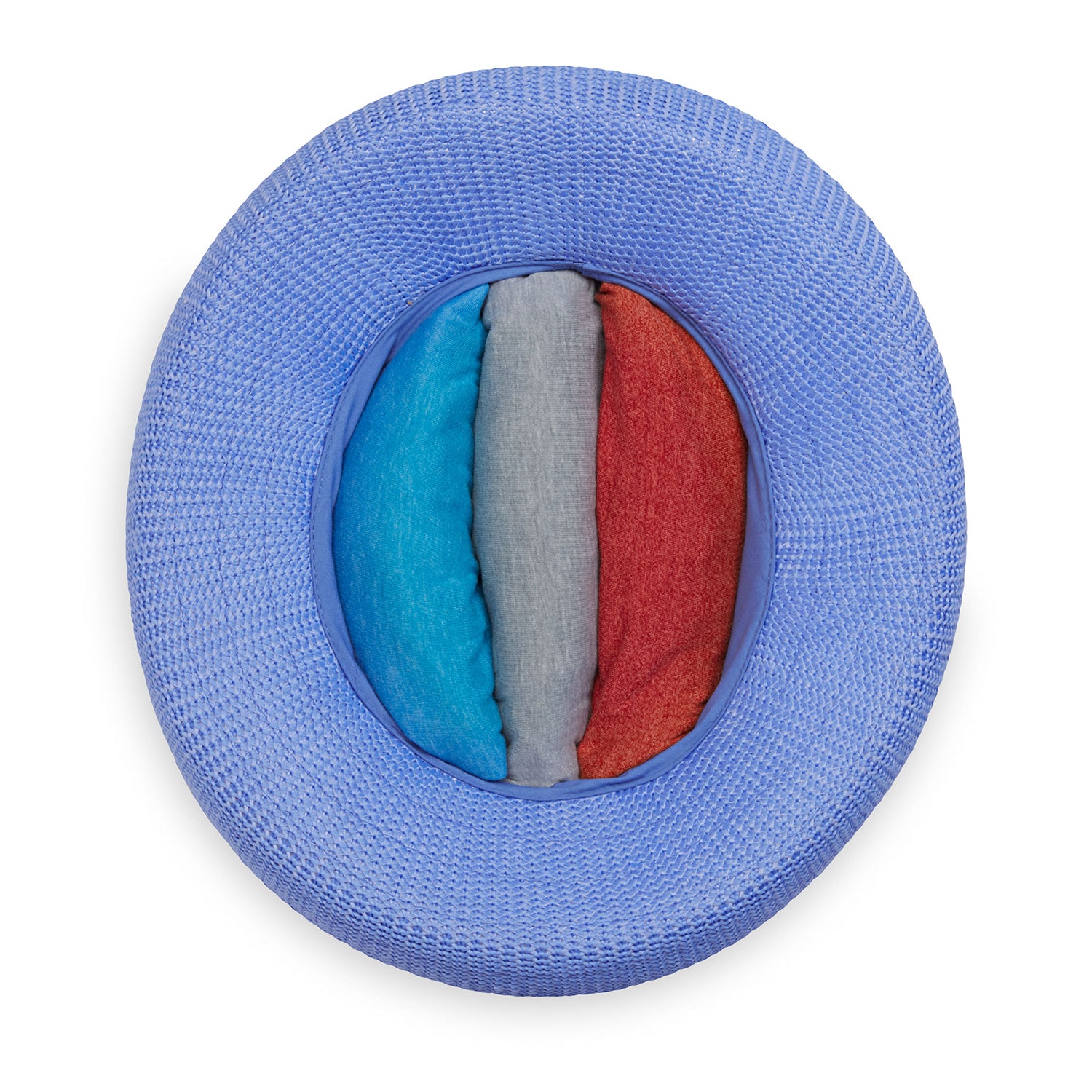 packing view of womens wide brim summer sun hat by wallaroo, Hydrangea