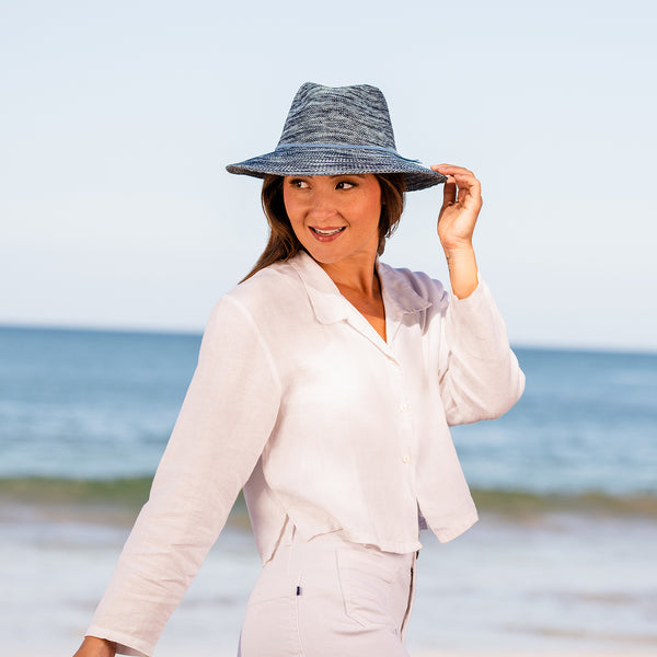 Victoria_Fedora_Mixed_Denim_Li  display picture 1
