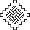 Flexi-Weave Icon - Decorative black and white pattern resembling an endless knot