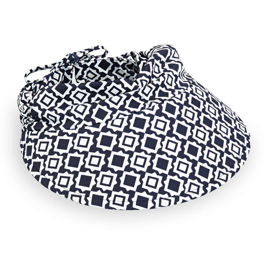 Women's Adjustable Sun Aqua Visor for the beach or pool in Clockworks from Wallaroo