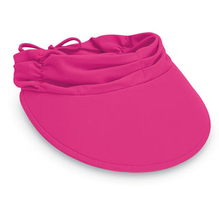 Women's Adjustable Sun Aqua Visor for the beach or pool in Hot Pink from Wallaroo