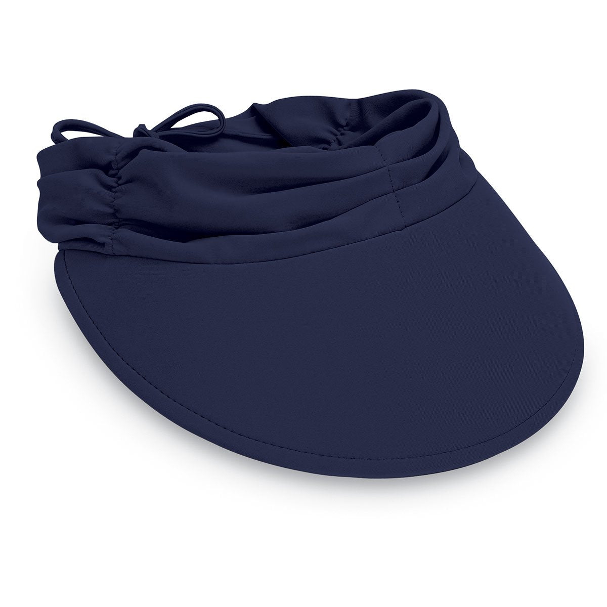 Women's Packable Sun Aqua Visor for the beach or pool in Navy from Wallaroo